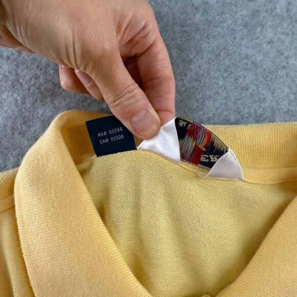 Men's Cutter & Buck Size Large Ryder Cup The Country Club Yellow Polo Shirt Golf - Picture 8 of 10